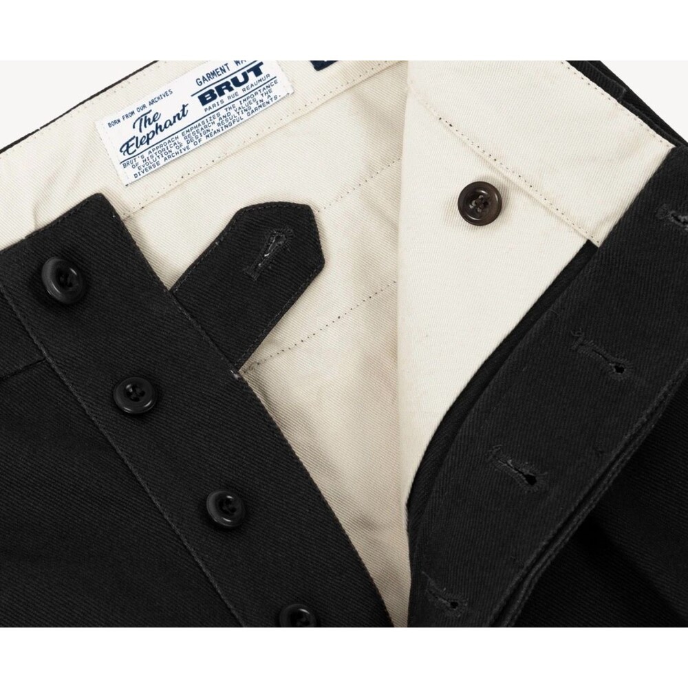 Brut Archives Heavyweight Chino 30 Black New York Paris Capsule Wardrobe
